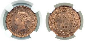 1 Cent Canadá Bronce Victoria (1819 - 1901)