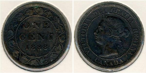 1 Cent Canadá Bronce Victoria (1819 - 1901)