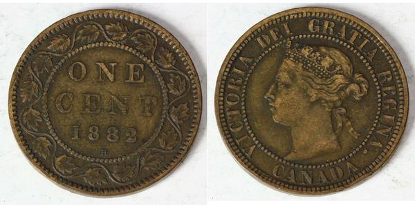 1 Cent Canadá Bronce Victoria (1819 - 1901)