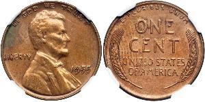 1 Cent Estados Unidos de América (1776 - ) Bronce Abraham Lincoln (1809-1865)