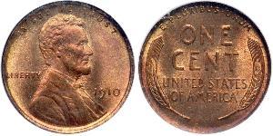 1 Cent Estados Unidos de América (1776 - ) Bronce Abraham Lincoln (1809-1865)