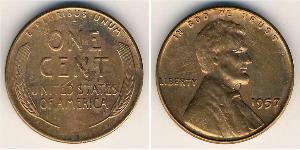 1 Cent Estados Unidos de América (1776 - ) Bronce Abraham Lincoln (1809-1865)