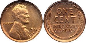 1 Cent Estados Unidos de América (1776 - ) Bronce Abraham Lincoln (1809-1865)