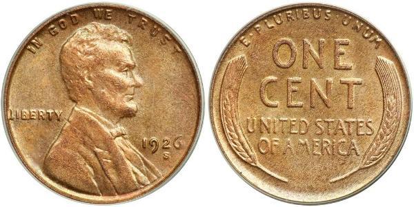 1 Cent Estados Unidos de América (1776 - ) Bronce Abraham Lincoln (1809-1865)