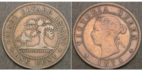 1 Cent Imperio británico (1497 - 1949) Bronce Victoria (1819 - 1901)