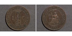 1 Cent Indochina francesa (1887-1954) Bronce 