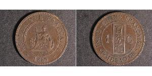 1 Cent Indochina francesa (1887-1954) Bronce 