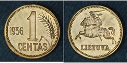 1 Cent Lituania Bronce 