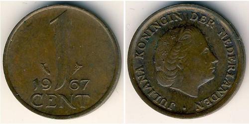 1 Cent Reino de los Países Bajos (1815 - ) Bronce 