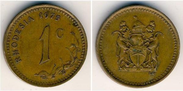 1 Cent Rodesia (1965 - 1979) Bronce 