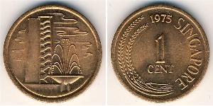 1 Cent Singapur Bronce 