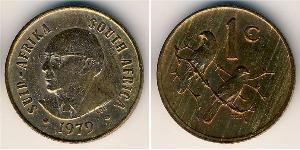 1 Cent Sudáfrica Bronce 