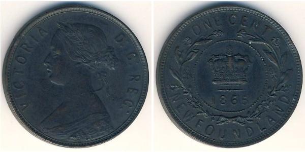 1 Cent Terranova y Labrador Bronce Victoria (1819 - 1901)