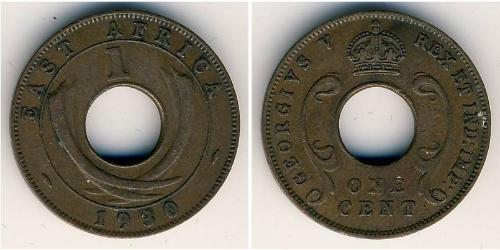 1 Cent África Oriental Bronce 