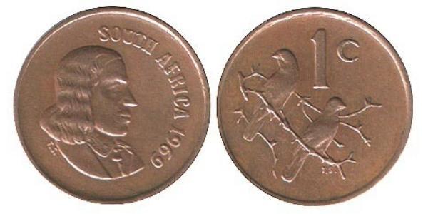 1 Cent Afrique du Sud Bronze 