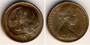 1 Cent Australien (1939 - ) Bronze Elizabeth II (1926-2022)
