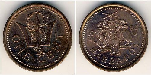 1 Cent Barbade Bronze 