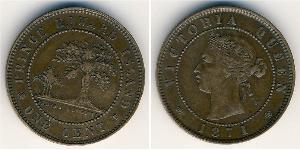 1 Cent Britisches Weltreich (1497 - 1949) Bronze Victoria (1819 - 1901)