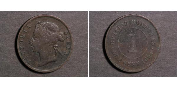 1 Cent British Honduras (1862-1981) Bronze Victoria (1819 - 1901)