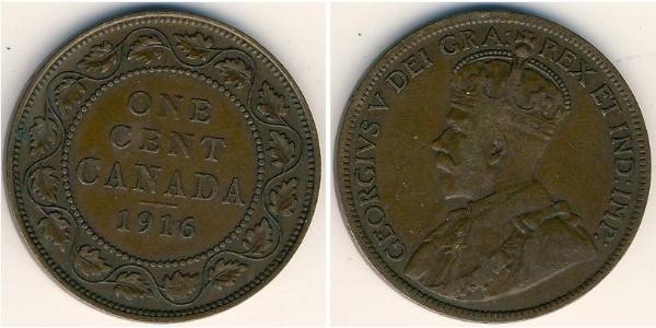 1 Cent Canada Bronze George V of the United Kingdom (1865-1936)