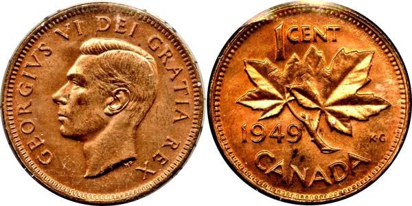 1 Cent Canada Bronze George VI (1895-1952)