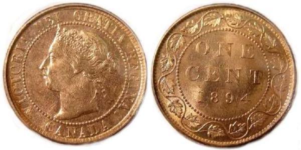 1 Cent Canada Bronze Victoria (1819 - 1901)