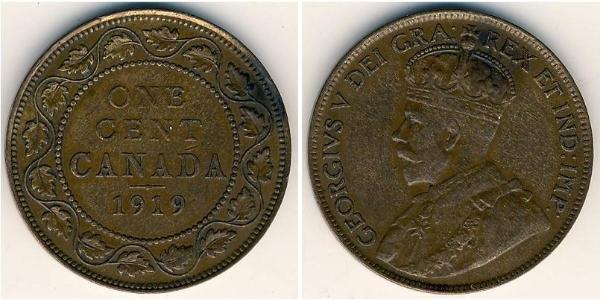 1 Cent Canada Bronze George V of the United Kingdom (1865-1936)