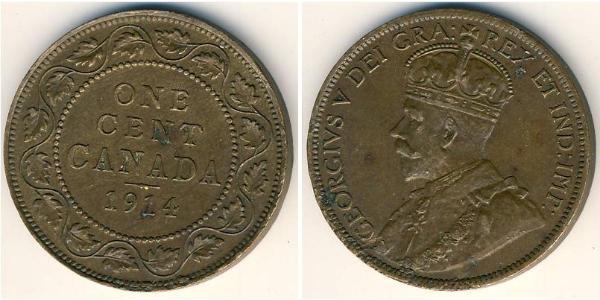 1 Cent Canada Bronze George V of the United Kingdom (1865-1936)