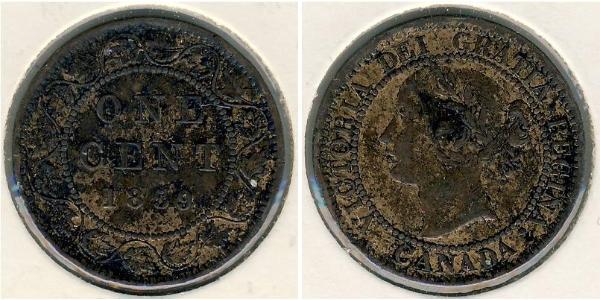 1 Cent Canada Bronze Victoria (1819 - 1901)