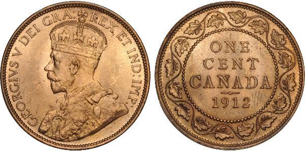 1 Cent Canada Bronze George V of the United Kingdom (1865-1936)