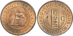 1 Cent French Indochina (1887-1954) Bronze 