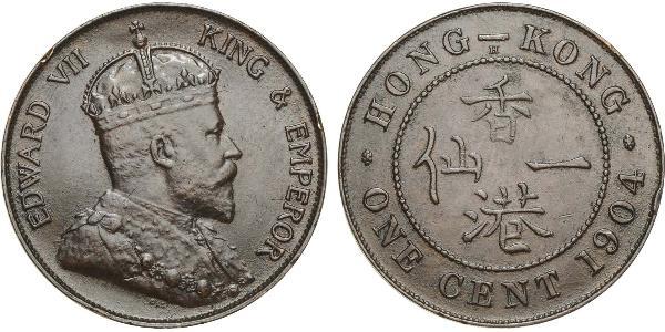 1 Cent Hong Kong Bronze Edward VII (1841-1910)