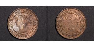 1 Cent Kanada Bronze Victoria (1819 - 1901)