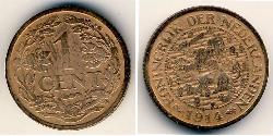 1 Cent Kingdom of the Netherlands (1815 - ) Bronze 