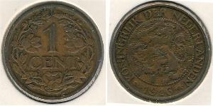 1 Cent Kingdom of the Netherlands (1815 - ) Bronze Wilhelmina of the Netherlands (1880 - 1962)