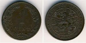 1 Cent Kingdom of the Netherlands (1815 - ) Bronze 