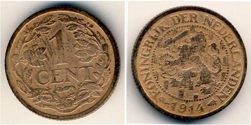 1 Cent Kingdom of the Netherlands (1815 - ) Bronze 