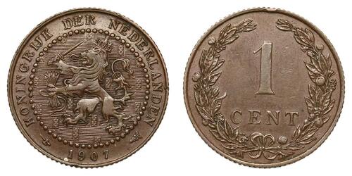 1 Cent Kingdom of the Netherlands (1815 - ) Bronze 
