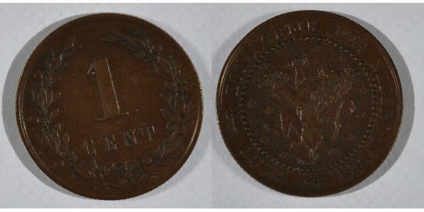 1 Cent Kingdom of the Netherlands (1815 - ) Bronze 