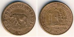 1 Cent Liberia Bronze 