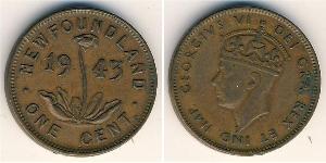 1 Cent Newfoundland and Labrador Bronze George VI (1895-1952)