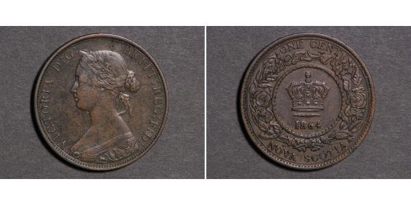 1 Cent Newfoundland and Labrador Bronze Victoria (1819 - 1901)