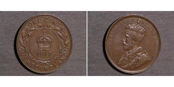 1 Cent Newfoundland and Labrador Bronze George V of the United Kingdom (1865-1936)