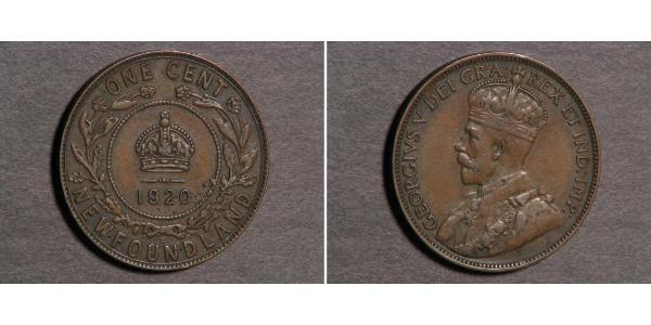 1 Cent Newfoundland and Labrador Bronze George V of the United Kingdom (1865-1936)