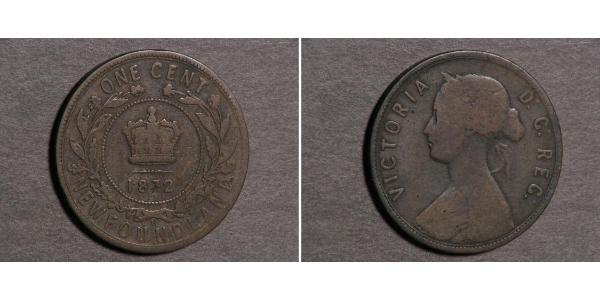 1 Cent Newfoundland and Labrador Bronze Victoria (1819 - 1901)