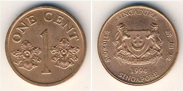 1 Cent Singapore Bronze 