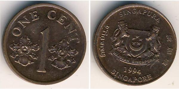 1 Cent Singapur Bronze 