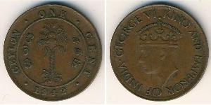 1 Cent Sri Lanka Bronze George VI (1895-1952)