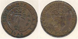 1 Cent Sri Lanka Bronze George VI (1895-1952)