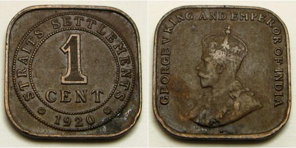 1 Cent Straits Settlements (1826 - 1946) Bronze 